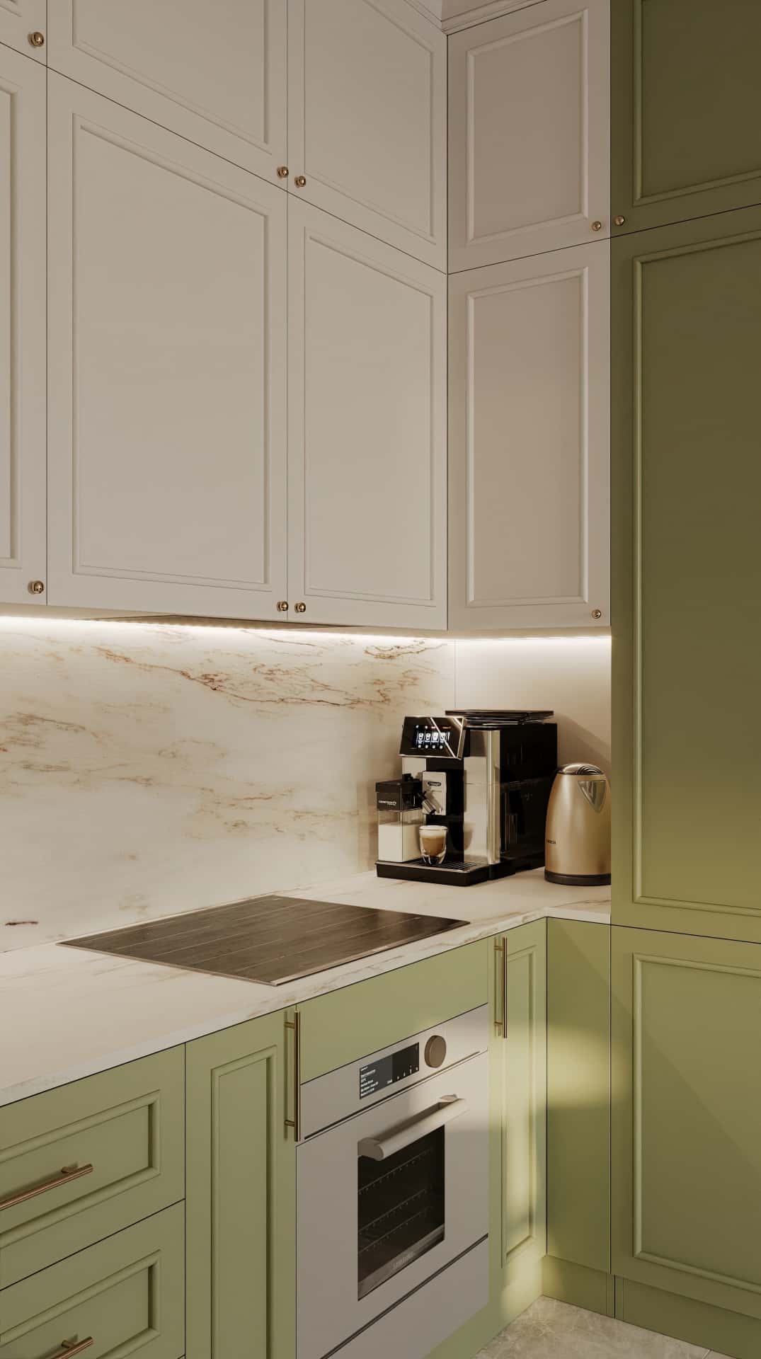 Дизайн и ремонт квартиры в ЖК Дом Достижение — Алгоритм комфорта, 64 м2. Кухня-гостиная, фото 12