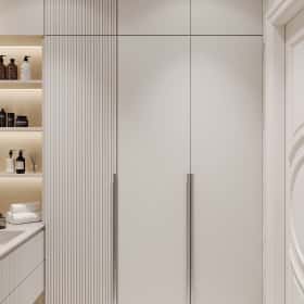 Диалог поколений. Дизайн и ремонт квартиры 93м2 ЖК Хэдлайнер в неоклассике. Санузел, фото 02