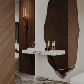 Высокие отношения. Дизайн и ремонт загородного дома 195м2 в КП Лесная поляна в современном стиле. 1 этаж Прихожая, фото 04