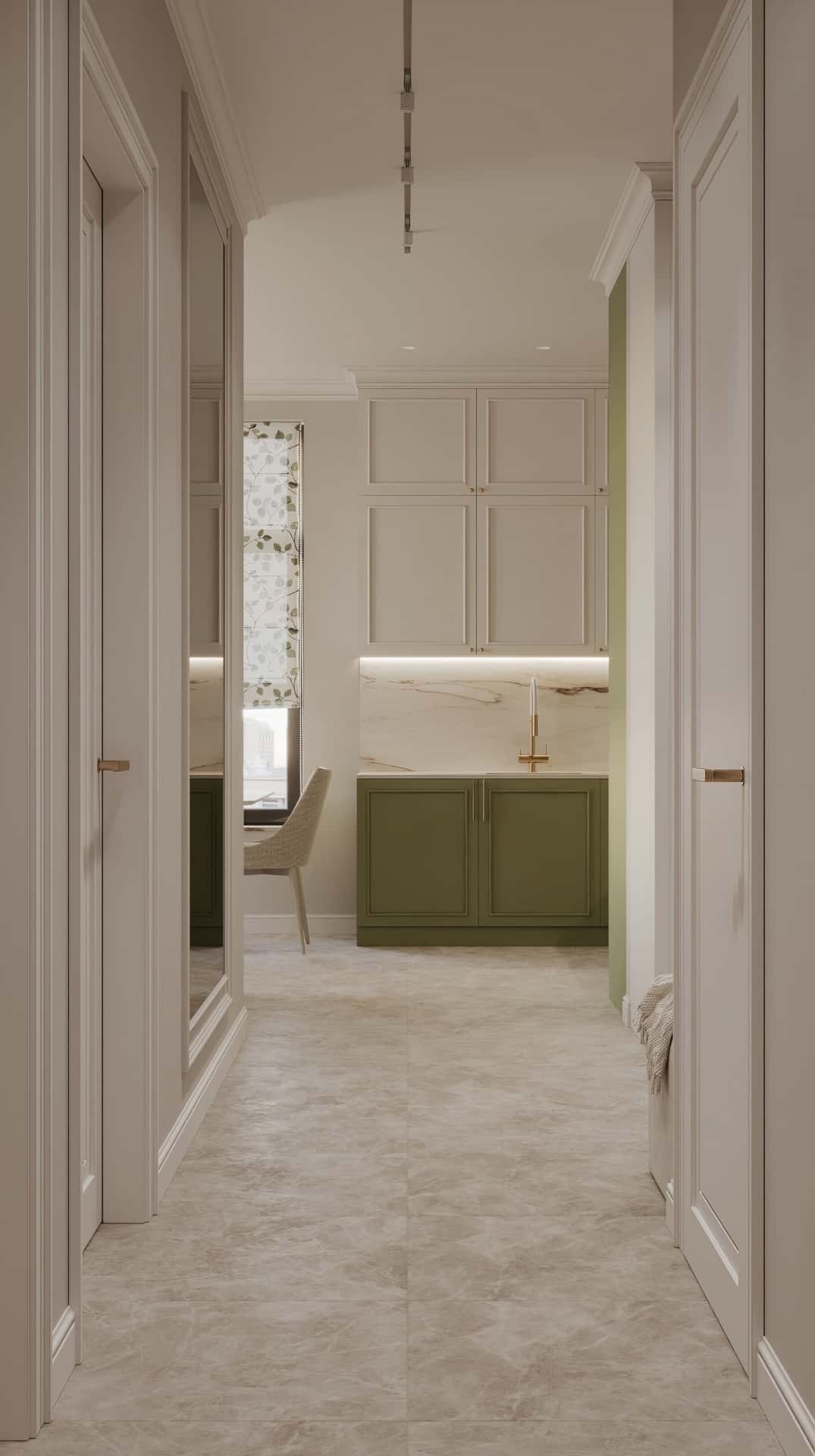 Дизайн и ремонт квартиры в ЖК Дом Достижение — Алгоритм комфорта, 64 м2. Прихожая и коридор, фото 2