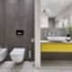 Белая мозаика на полу в ванной. Дизайн и ремонт квартиры в ЖК «Дубровская Слобода»  — Возвращение к простоте. Фото 034