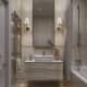 Ниша в ванной с подсветкой. Дизайн и ремонт таунхауса в КП «Академия Парк» — Спокойное уединение. Фото 013