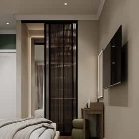 В ожидании чуда. Дизайн и ремонт квартиры 84м2 ЖК Shagal в современном стиле. Мастер-спальня, фото 01