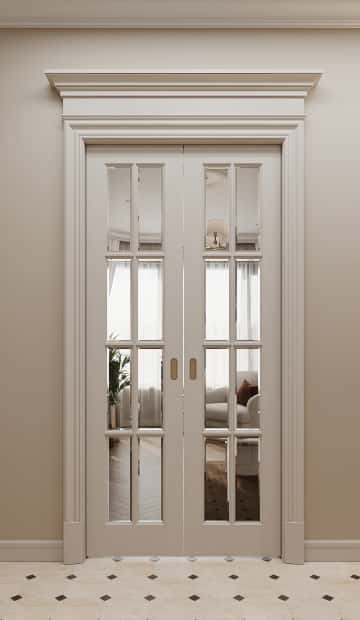 Классика с сердцем. Дизайн и ремонт квартиры 65м2 в ЖК Режиссёр в неоклассическом стиле. Прихожая, фото 02