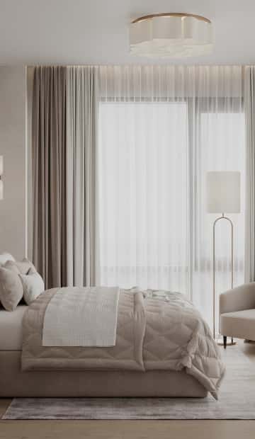 Пространство мечты. Дизайн и ремонт квартиры 71м2 ЖК Филисити в неоклассике. Спальня