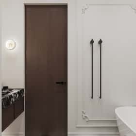 Новелла на французском. Дизайн и ремонт квартиры 67м2 в ЖК Зиларт в современном стиле с элементами французской классики. Мастер-санузел, фото 03