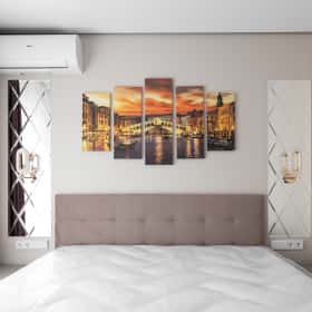 Деликатная классика. Дизайн и ремонт квартиры 65м2 в ЖК Кронштадтский 9 в современном классическом стиле. Спальня, фото 01