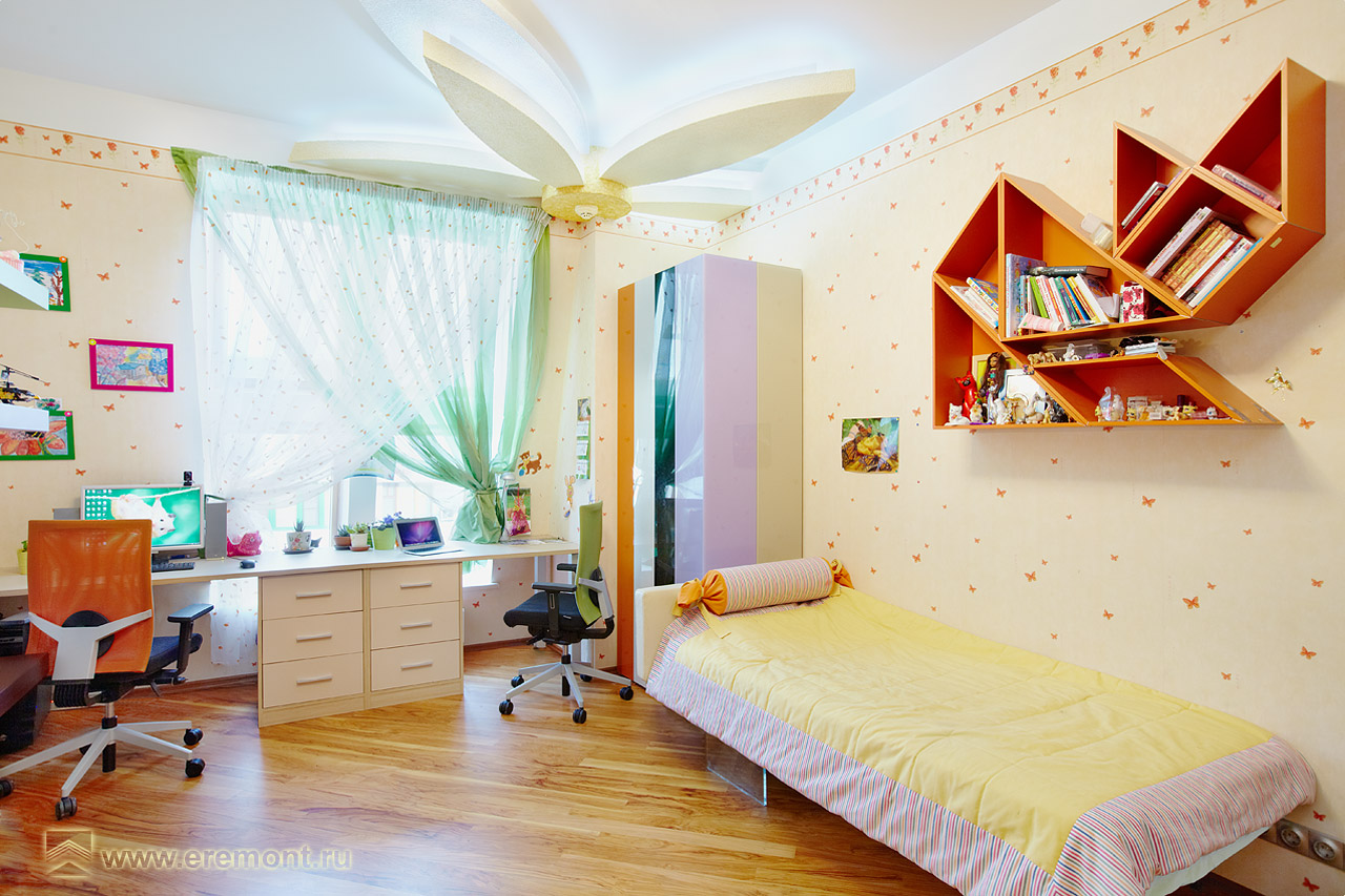 Дизайн интерьера и ремонт детской комнаты, ЖК Долина грез