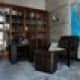 Кожаное кресло чёрного цвета для строгого интерьера. Дизайн и ремонт квартиры в ЖК «Barkli Park» — Витрувианская квартира. Фото 034