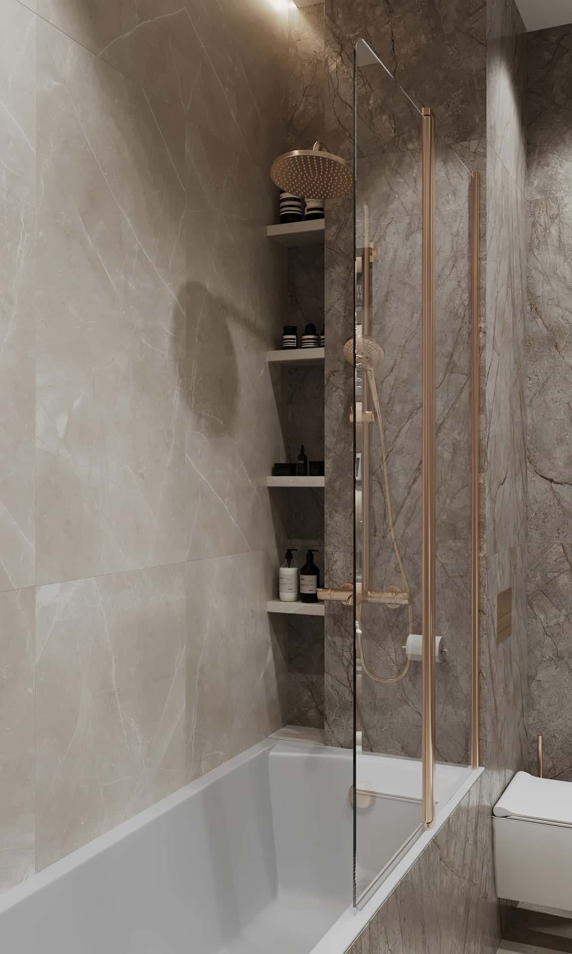 Дизайн и ремонт квартиры в ЖК Вереск — Удобство со вкусом, 88 м2. Санузел, фото 3