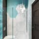 Чёрно-белая мозаика в виде боксёра для современной ванной комнаты. Дизайн и ремонт квартиры в ЖК «Маршала Захарова» — Скромное обаяние. Фото 028