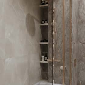 Удобство со вкусом. Дизайн и ремонт квартиры 88м2 ЖК Вереск в современной классике. Санузел, фото 03