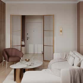 Богемная грация. Дизайн и ремонт квартиры 87м2 ЖК Режиссёр в стиле современная классика. Кухня-гостиная, фото 07