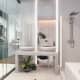 В ванной комнате присутствует и душевая и ванная. Дизайн и ремонт квартиры в ЖК «Донской Олимп» — Пересечение миров. Фото 024