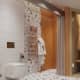 Мозаика в ванной комнате. Дизайн и ремонт таунхауса в КП «Академия Парк» — Спокойное уединение. Фото 034