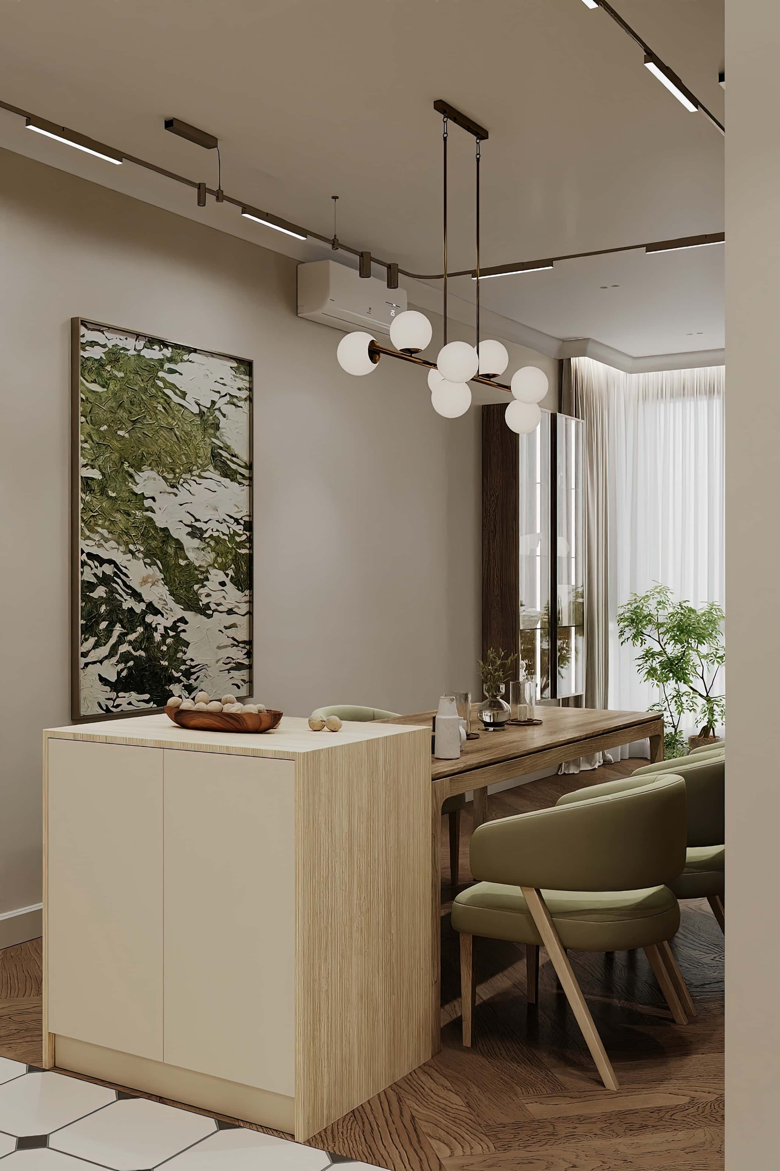 Оформление интерьера кухни-гостиной. Фото № 80699.