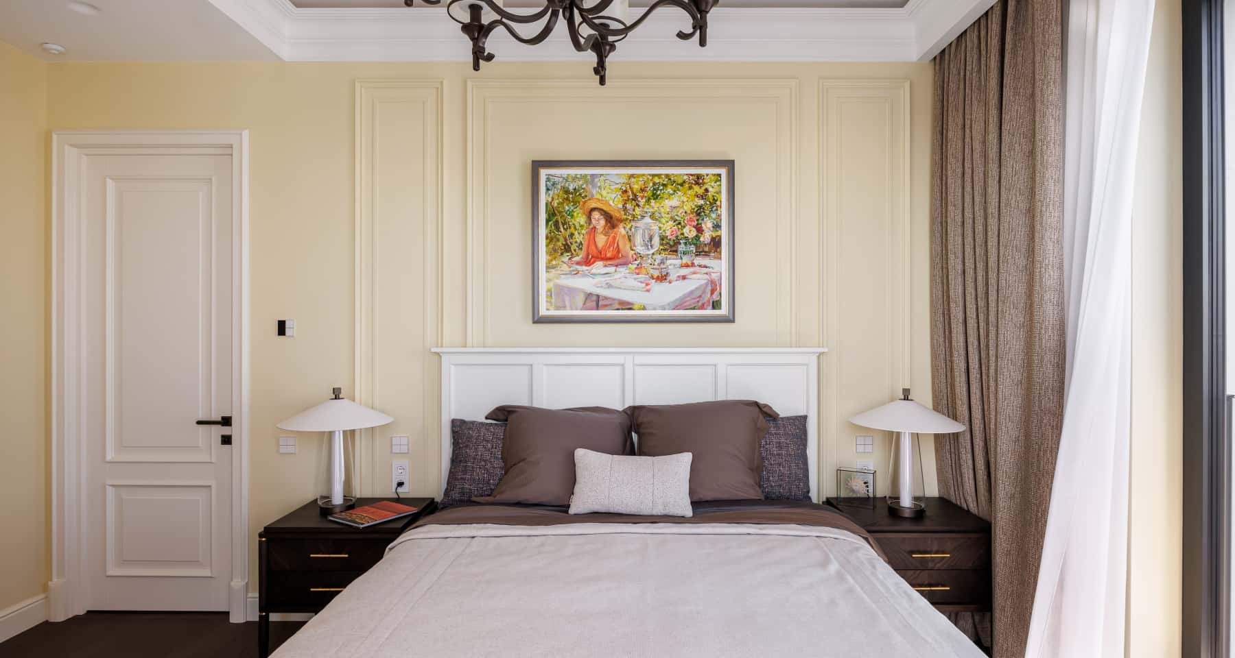 Дизайн спальни в стиле американская классика