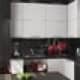 Современная кухня выполненная в черно-белых тонах. Дизайн и ремонт квартиры в ЖК «Ривер Парк» — Брутальный Нью-Йорк. Фото 018