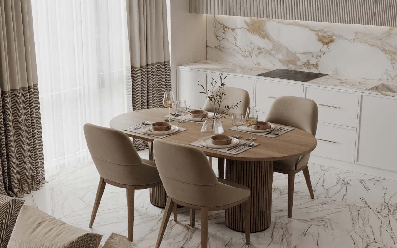 Белый дизайн и ремонт квартиры в ЖК Филисити — Пространство мечты