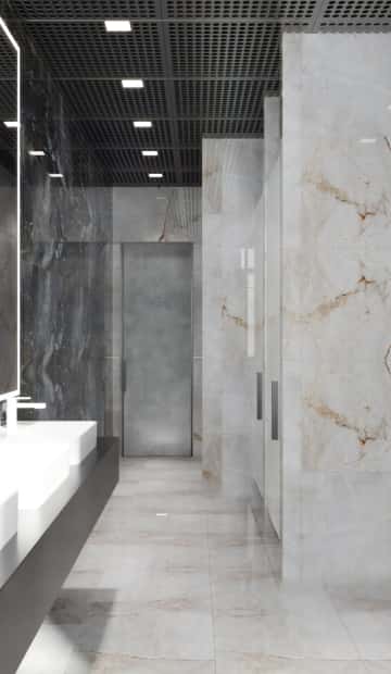 Отдельные кабинки в санузле