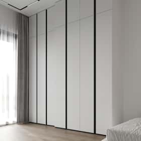 Изысканный монохром. Дизайн и ремонт таунхауса 164м2 в КП Бристоль в неоклассическом стиле. 2 этаж Детская 1, фото 02