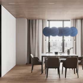 Фотографии помещений в стиле минимализм. Утончённая простота. Дизайн и ремонт квартиры 123м2 ЖК Джаз в стиле современный минимализм. Столовая.