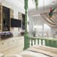 Туалетный столик белого цвета классического стиля. Дизайн и ремонт квартиры в доме возле Олимпийских прудов — Средиземноморские сны. Фото 020