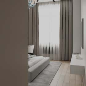 Чёрно-белая магия. Дизайн и ремонт квартиры 101м2 в ЖК Шуваловский Prima в современном стиле. Спальня, фото 01