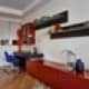 Ярко оранжевый тюль отлично вписывается в концепцию комнаты. Дизайн и ремонт квартиры в ЖК «Воронцово» — Уроки музыки. Фото 039