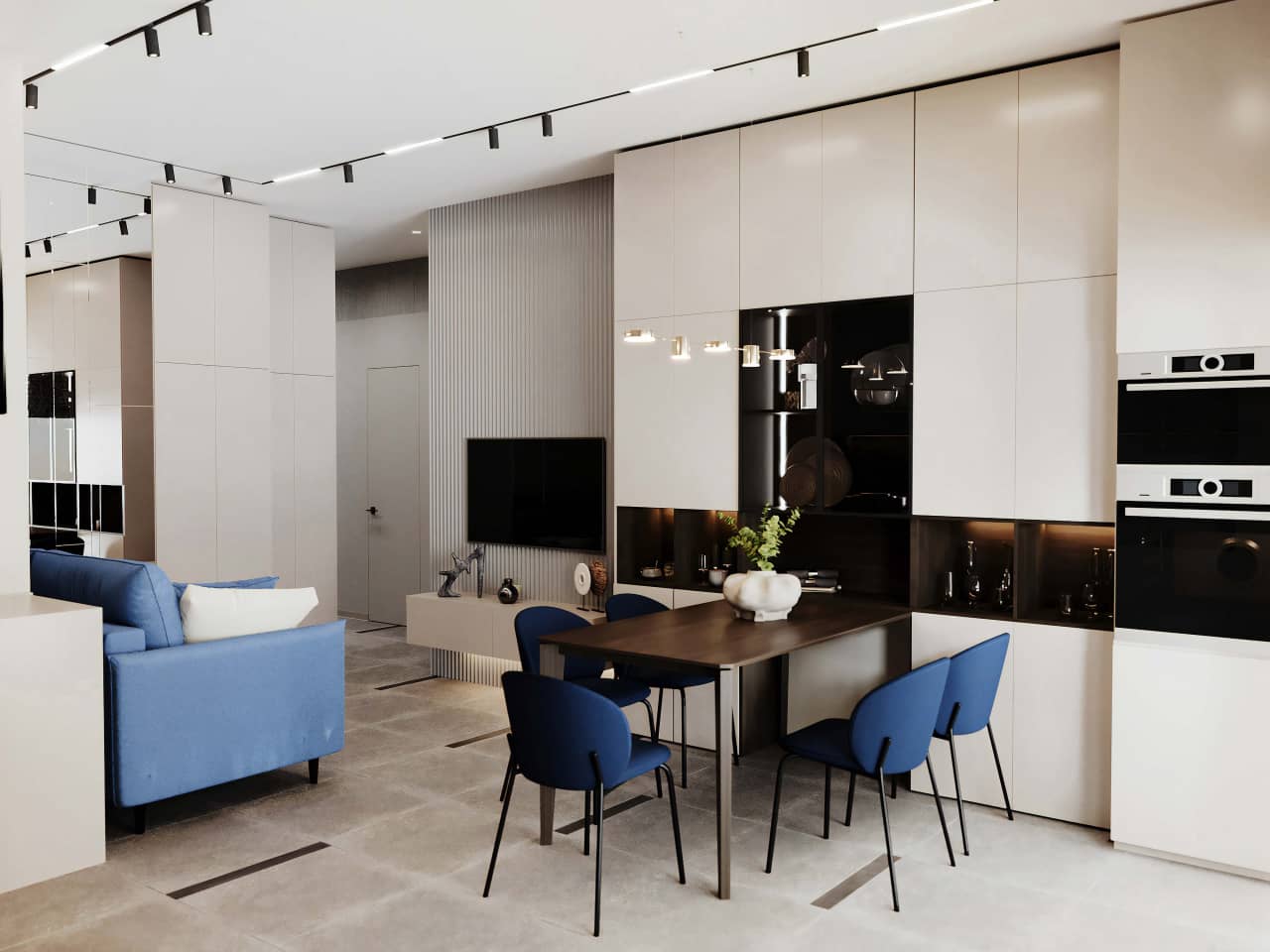 Дизайн и ремонт квартиры в ЖК «Зиларт» — Разноцветный минимализм