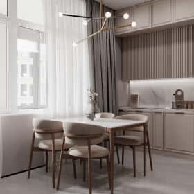 Ода современности. Дизайн и ремонт квартиры 63м2 ЖК Рассказово в современном стиле. Кухня