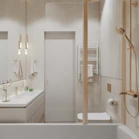 Удобство со вкусом. Дизайн и ремонт квартиры 88м2 ЖК Вереск в современной классике. Мастер-санузел, фото 03