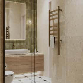 В ожидании чуда. Дизайн и ремонт квартиры 84м2 ЖК Shagal в современном стиле. Мастер-санузел, фото 03