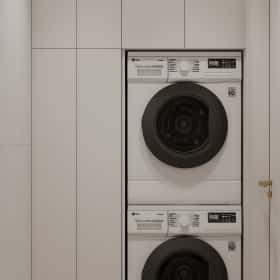 Алгоритм комфорта. Дизайн и ремонт квартиры 64м2 ЖК Дом Достижение в неоклассике. Постирочная, фото 01