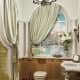 Туалетный столик из натурального дерева с прямоугольным зеркалом. Дизайн и ремонт квартиры в ЖК «Таёжный» — Путешествие по Венеции. Фото 024