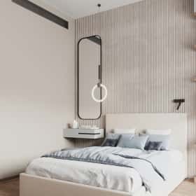 Фотографии помещений в стиле минимализм. Утончённая простота. Дизайн и ремонт квартиры 123м2 ЖК Джаз в стиле современный минимализм. Комната девочки, фото 03.