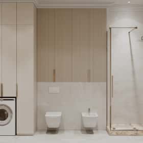 Богемная грация. Дизайн и ремонт квартиры 87м2 ЖК Режиссёр в стиле современная классика. Санузел, фото 05