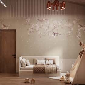 Очарование природы. Дизайн и ремонт загородного дома 116м2 в КП Британика в современном стиле. 2 этаж Детская