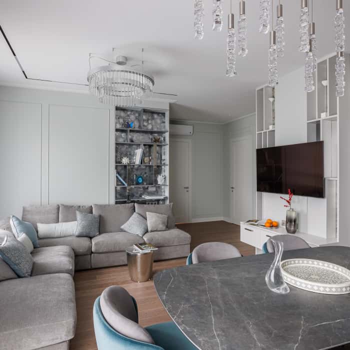 Дизайн и ремонт квартиры 114 м² в ЖК «Wellton Park». Реализация ремонта и сдача работ.