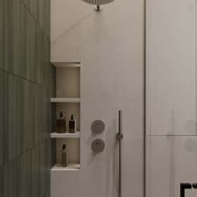 Скандинавский акцент. Дизайн и ремонт квартиры 95м2 ЖК Садовые кварталы в современном стиле. Гостевой санузел, фото 03