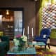 Декоративный настенный ковёр салатового цвета для необычного интерьера. Дизайн и ремонт квартиры в ЖК «Wellton Park» — Алиса в стране чудес. Фото 024