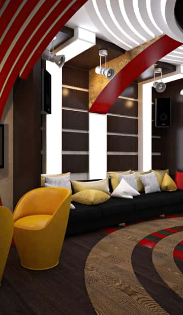 Дом для большой и шумной компании. Этаж 1: Гостиная вторая 45687