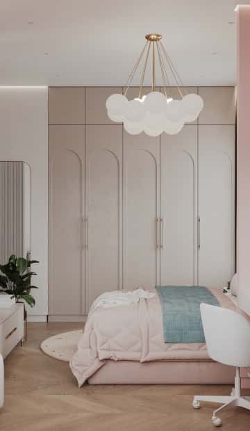 Удобство со вкусом. Дизайн и ремонт квартиры 88м2 ЖК Вереск в современной классике. Детская, фото 06