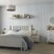 Современная спальня с деталями оттенков лилового и малинового цвета. Дизайн и ремонт спален в разных стилях. Фото 029