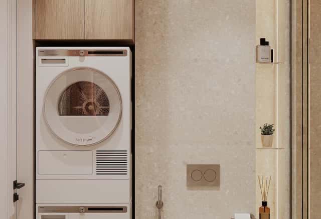 Фотографии санузлов. В ожидании чуда. Дизайн и ремонт квартиры 84м2 ЖК Shagal в современном стиле. Гостевой санузел, фото 01.