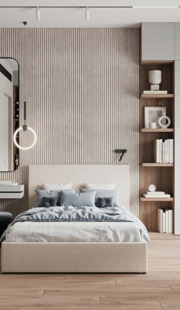 Утончённая простота. Дизайн и ремонт квартиры 123м2 ЖК Джаз в стиле современный минимализм