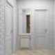 Дверь в ванной в стиле минимализм белого цвета. Дизайн и ремонт дома в КП «Антоновка» — Загородный минимализм. Фото 02