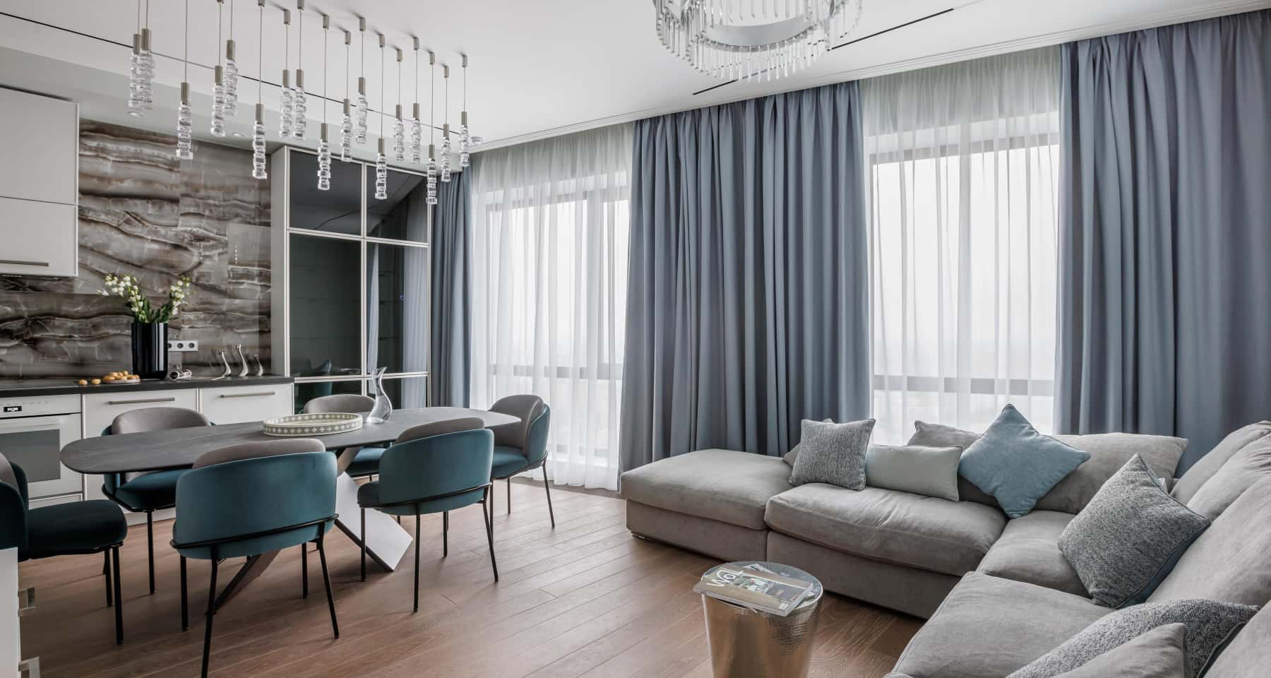 Фото после капитального ремонта квартиры в ЖК «Wellton Park»