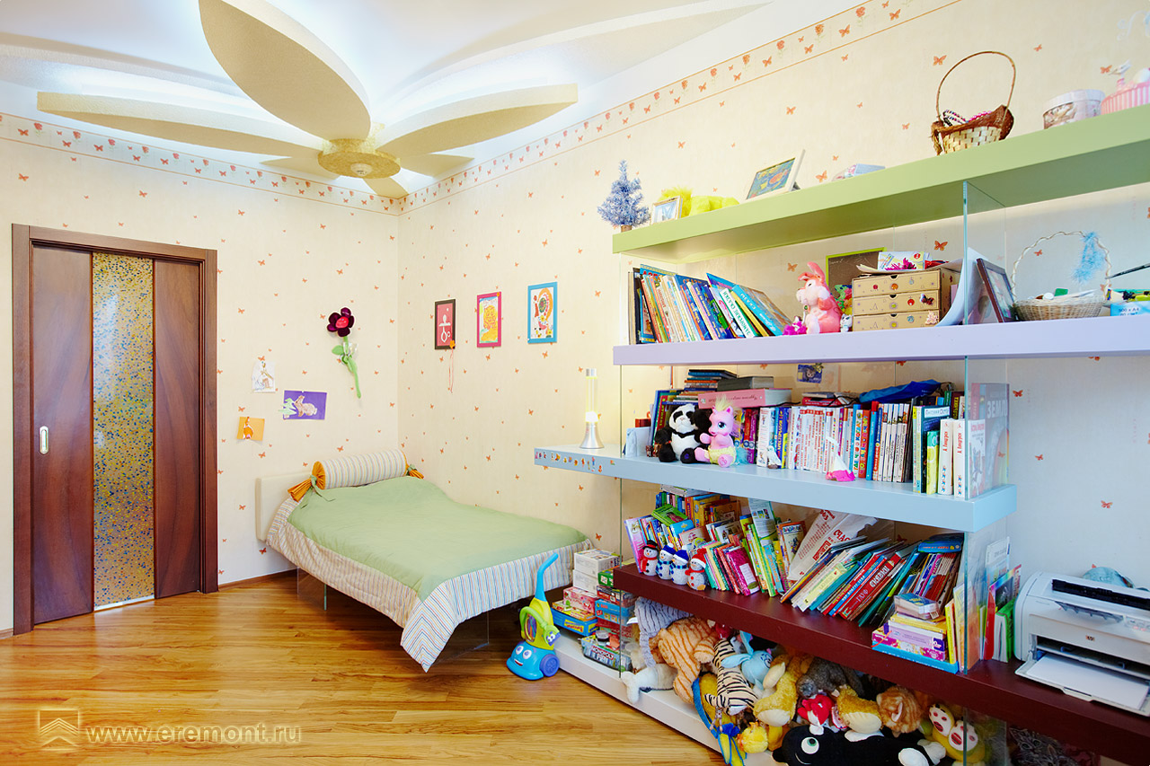 Дизайн проект интерьера и ремонт детской комнаты, ЖК Долина грез
