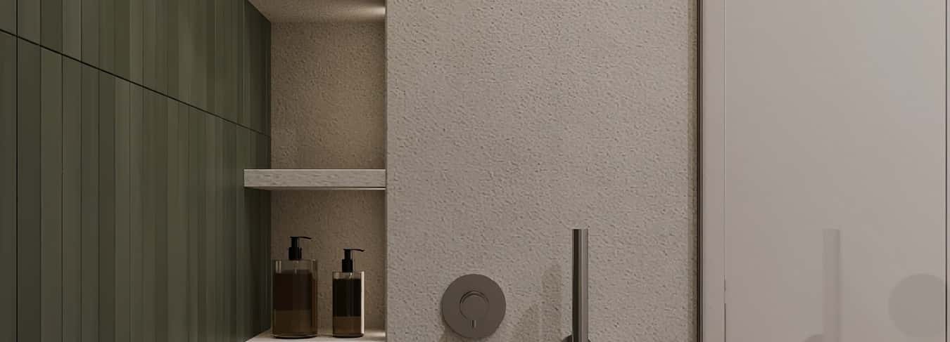 Фотографии квартир. Скандинавский акцент. Дизайн и ремонт квартиры 95м2 ЖК Садовые кварталы в современном стиле. Гостевой санузел, фото 03.